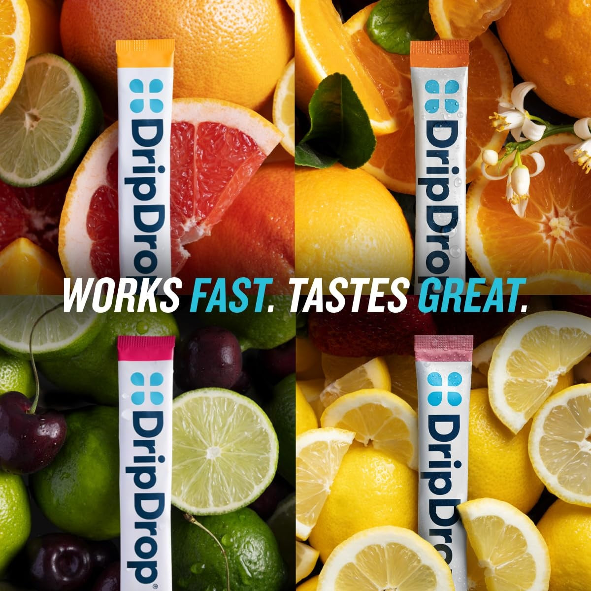 Zero Sugar Citrus Variety Pack Electrolyte Powder, 8 oz sticks, 16 count O4
