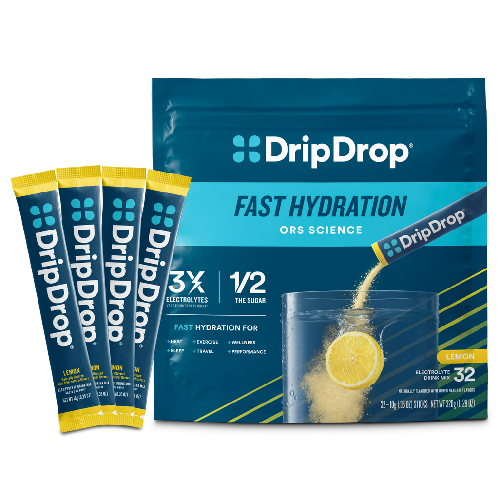 Lemon Electrolyte Powder, 8 oz sticks, 32 count D4