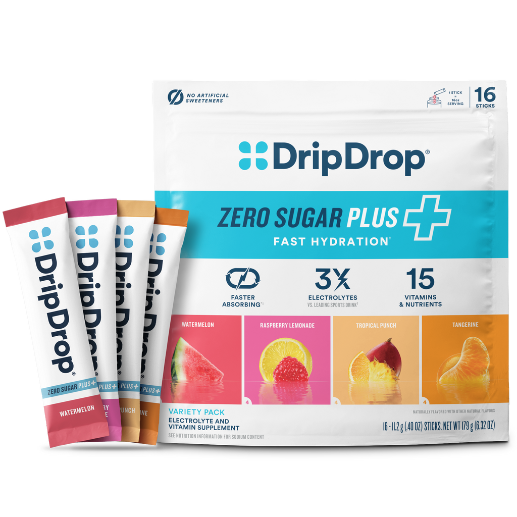 Zero Sugar Plus, Watermelon, Tangerine, Tropical Punch, Raspberry Lemonade, 16 oz sticks, 16 count Y0